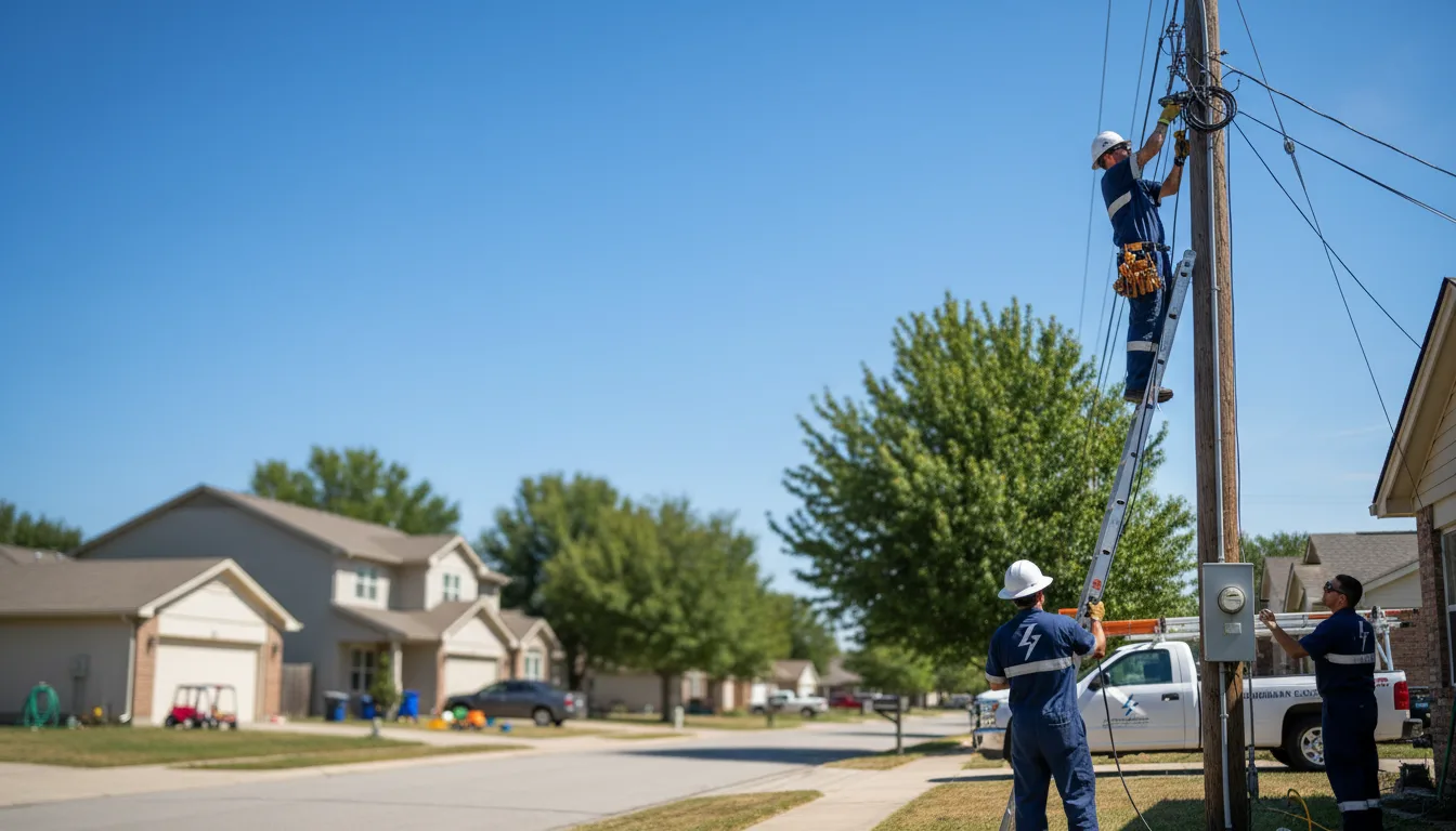 Residential electrician providing installation services in Victoria, TX